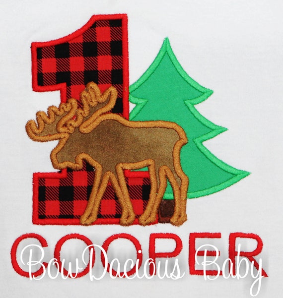 Buffalo plaid on sale first birthday shirt
