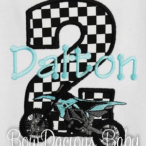 Dirt bike birthday shirt, Personalized, Dirt Bike Birthday Shirt or Bodysuit, Custom, Any Age, Any Colors, Dirt Bike Theme, Birthday Party