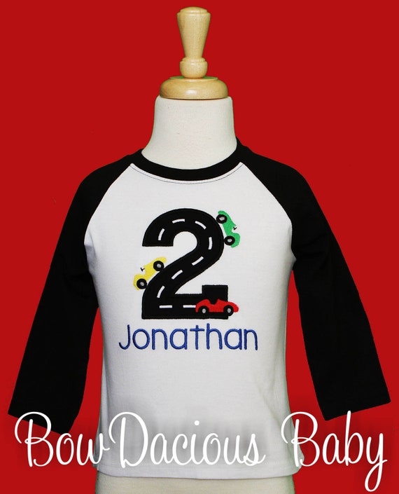 Race Car Birthday Shirt, Custom Colors, Any Age Il_570xn