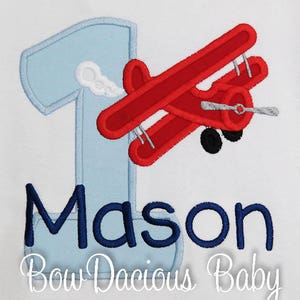Airplane Birthday Shirt or Bodysuit  Biplane Birthday Shirt, First Birthday Airplane shirt, Airplane Birthday Shirt, Birthday Airplane Tee