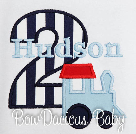 Train Birthday Shirt, Boys Birthday Shirt, Toddler Train Birthday Shirt, Train Number, Personalized Birthday Shirt, Custom, 2nd Birthday Il_570xn