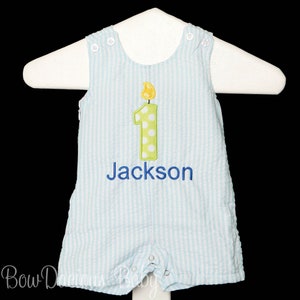 Birthday Shortall, Longall, Boys Birthday Outfit, Monogram Birthday Romper, First Birthday Jon Jon,  Custom, ANY AGE/COLORS