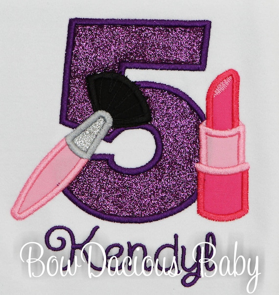 Spa Birthday Shirt, Beauty Birthday Shirt, Makeup Birthday Outfit, Makeover Birthday, Glamour Birthday, Custom Il_570xn