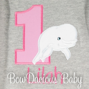 Beluga Whale Birthday Shirt, Whale Birthday, Beluga Whale Birthday Bodysuit, Whale Birthday, Any Age, Girls or Boys, YOU PICK
