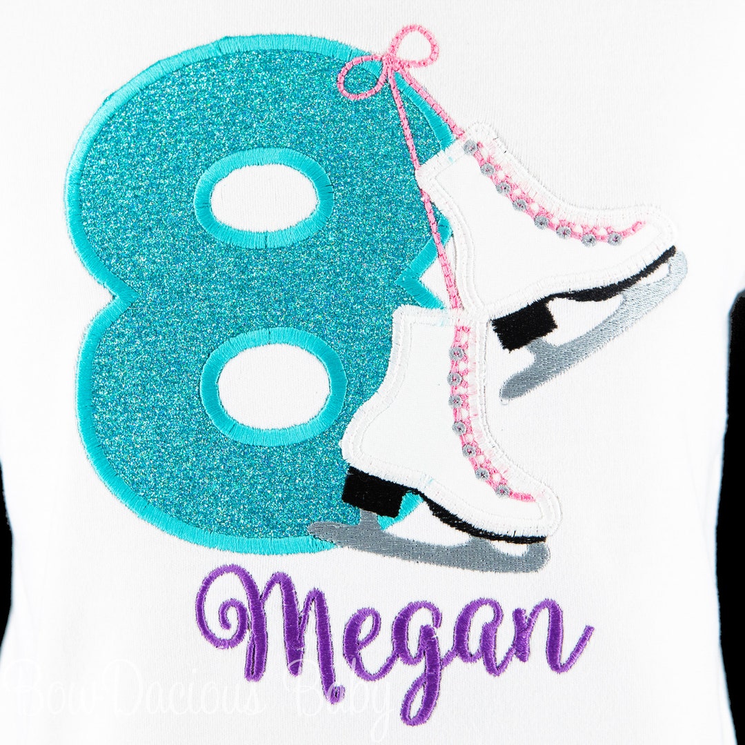 Personalized Ice Skating Birthday Shirt Custom ANY Etsy