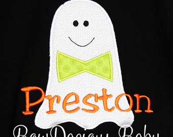 Ghost Shirt, Boys Halloween Ghost Shirt, Boys Halloween Shirt, Custom Halloween Shirt, Monogrammed Halloween Shirt, Girls Ghost Shirt, Gift