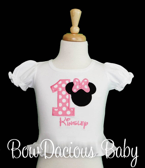 minnie 1st birthday shirt