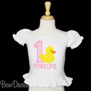 Duck Birthday Shirt or Bodysuit. Custom