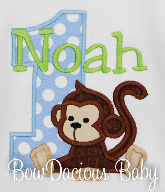 Monkey Birthday Shirt,Personalized Jungle Shirt, Monkey Birthday Shirt, First Birthday Shirt, Zoo Bbirthday Shirt, Custom, ANY AGE/COLORS Il_570xn