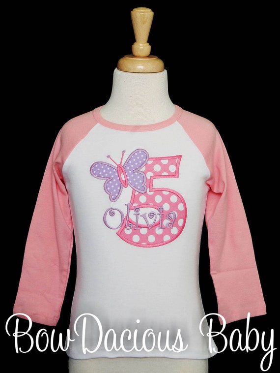 Butterfly Birthday Shirt, Custom, ANY AGE/COLORS Il_570xn