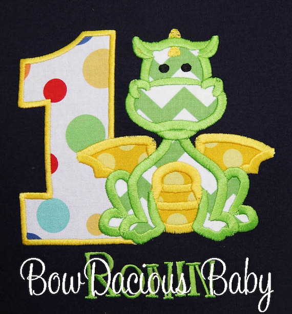 Boys Birthday Dragon Shirt, Boy Birthday Shirt or Bodysuit, Custom, Baby Boy First Birthday, Dragon Party Il_570xn