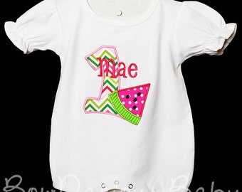 Watermelon Birthday Romper, Girls Watermelon Romper, Personalized Watermelon Romper, Birthday Romper, Gift, Custom Watermelon Romper
