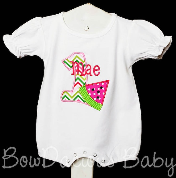 Watermelon Birthday Romper, Girls Watermelon Romper, Personalized Watermelon Romper, Birthday Romper, Gift, Custom Watermelon Romper Il_570xn