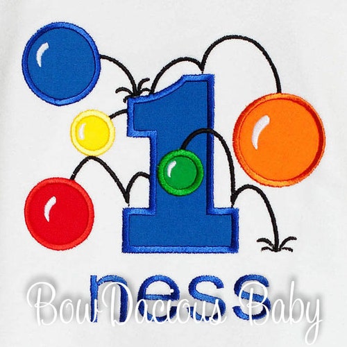 Bouncy Ball Birthday Shirt or Bodysuit Bounce Ball Party 1st Etsy