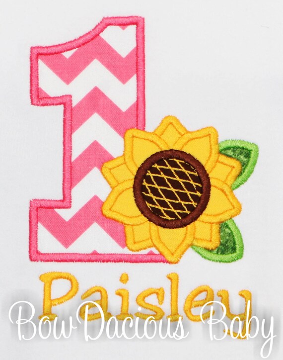 Sunflower Outfit, Baby Girl 1st Birthday Shirt or Bodysuit, Sunflower Birthday, Sunflower Birthday Shirt, Sunflower Shirt, ANY AGE/COLORS Il_570xn