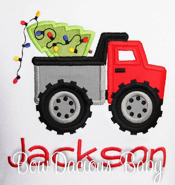 Boy Christmas Shirt, Construction Dump Truck Christmas Shirt or Bodysuit, Dump Truck Christmas shirt, Christmas Truck Shirt, Toddler Il_570xn