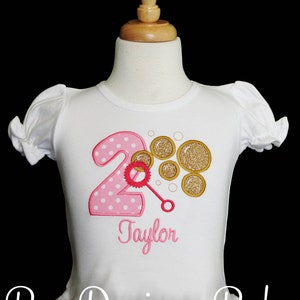 Bubbles Birthday Shirt, Bubble Wand Shirt, Bubble Birthday, Personalized Birthday Shirt, Bubble Birthday, Blowing Bubbles, ANY AGE/COLORS