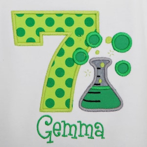 Science Birthday, Girls Birthday Shirt, Science Party, Mad Scientist Party, Mad Scientist Shirt, Scientist Birthday, Custom, ANY AGE/COLORS