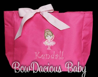 Dance Bag, Ballerina Bag, Custom Dance Bag, Girls Dance Bag, Ballet Bag, Monogrammed Dance Bag, Monogrammed Bag, Birthday Gift, Custom