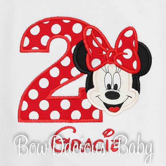 minnie mouse custom birthday shirts