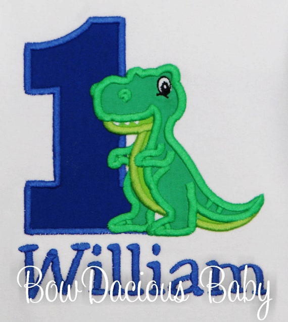 Dinosaur Birthday Shirt for Kids, Personalized Tshirt 1st bday, 2nd, 3rd, 4th, 5th, 6th Dino, T-Rex Theme Party, ANY AGE/COLORS, Custom Il_570xn