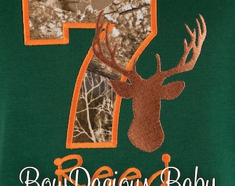 Deer Hunting Birthday Shirt, Personalized Hunting Birthday Shirt, Hunter Birthday Shirt, YOU PICK, Embroidered