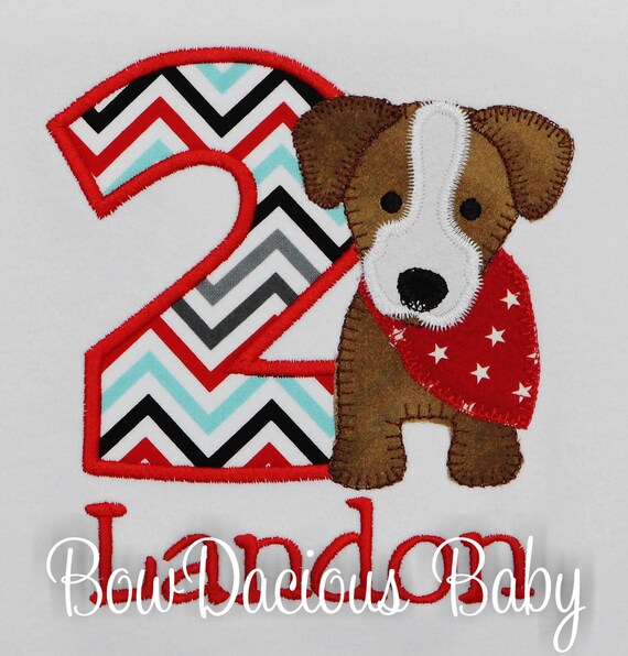 Puppy Party, Puppy Birthday Shirt, Dog Birthday Shirt ,Puppy Dog, Puppy Birthday Decor, Dog with Bandanna, Birthday Shirt, Custom, Any Age Il_570xn