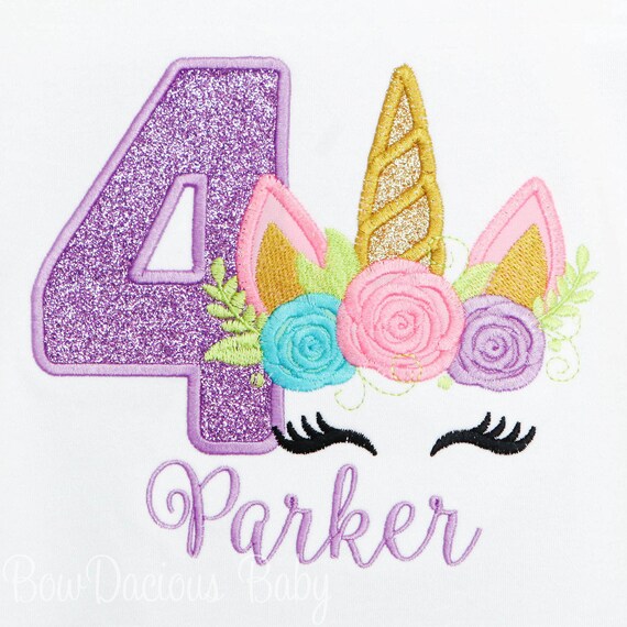 Unicorn Birthday Shirt, Unicorn Bodysuit, Unicorn Cake Smash, Unicorn First Birthday, Unicorn 1st Birthday, Any Age and Colors Il_570xn