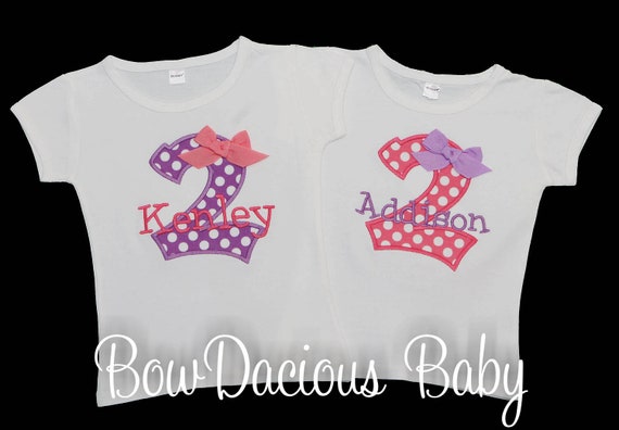 twins birthday shirts