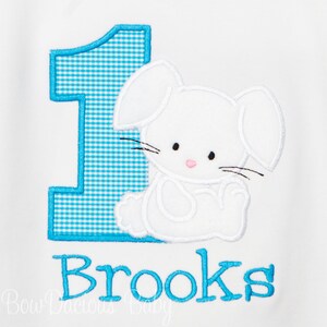 Boys Bunny Birthday, Bunny Birthday Shirt, Custom, Any Age and Colors