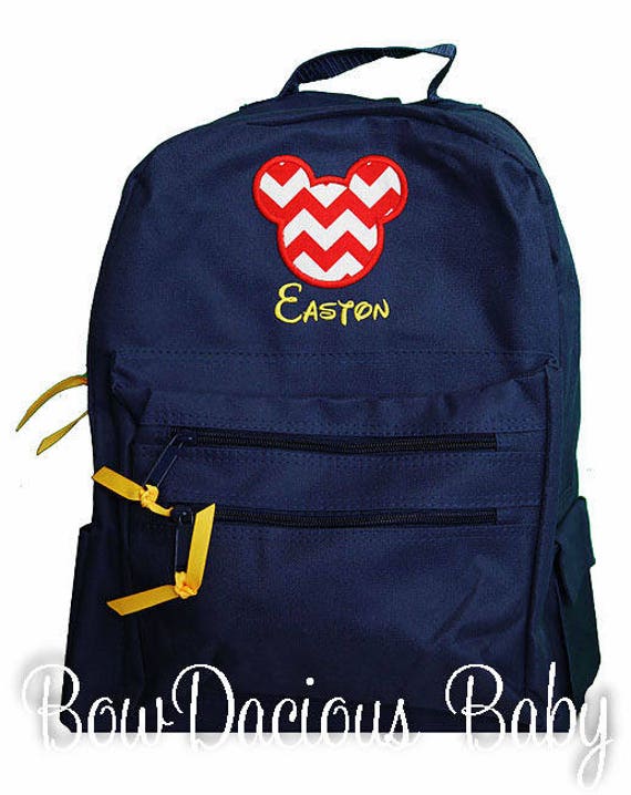 Mickey Backpack, Mickey Mouse Backpack, Baseball Mickey Backpack, Custom Mickey Mouse Backpack Il_570xn