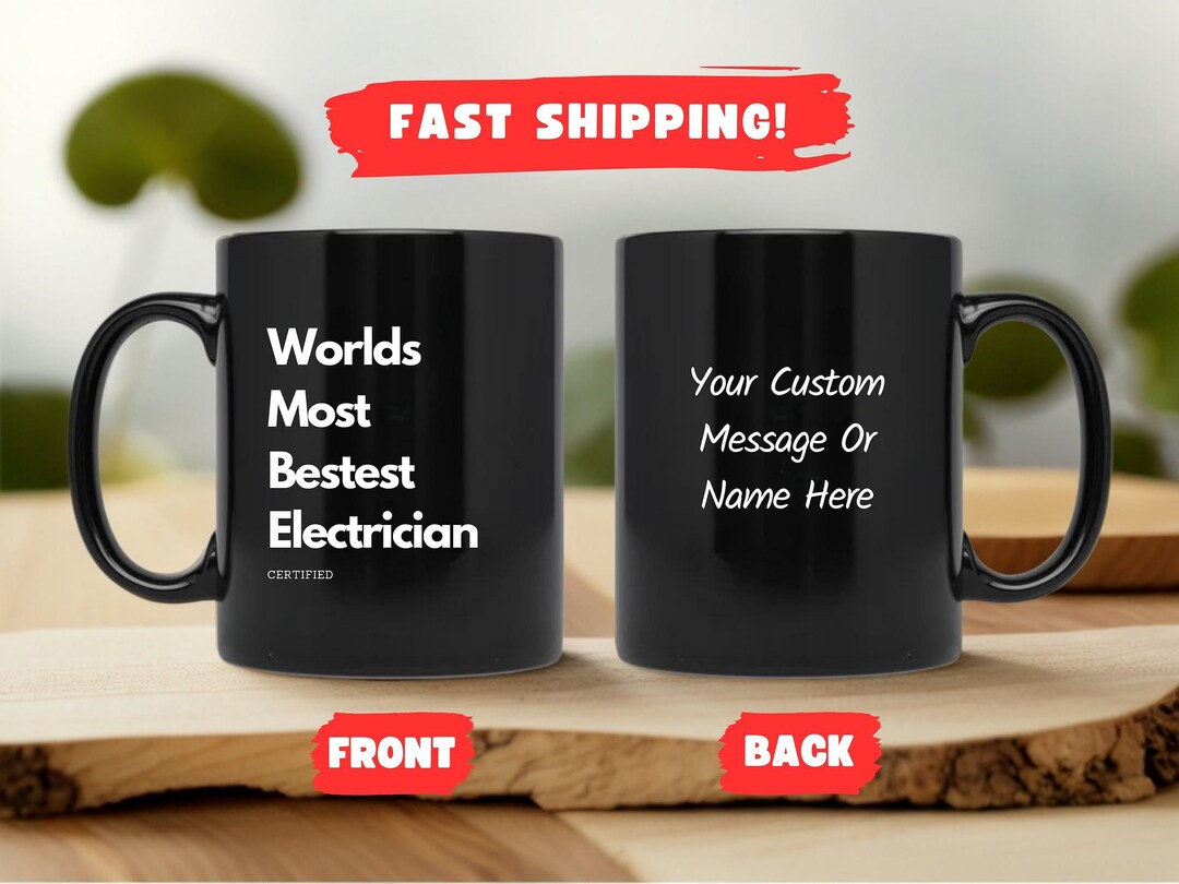 thumbnail image 2 of Funny Electrician Mug Gift, Coffee Cup, Gifts Ideas For, Coworker, Boss, Him, Her, Birthday, Christmas 2 of 12