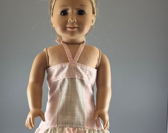 Bandeau Halter Top Dress Fits American Girl and 18 Inch Dolls