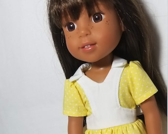 Polka Dot Dress Fits WellieWishers Dolls and 14.5 Inch Dolls