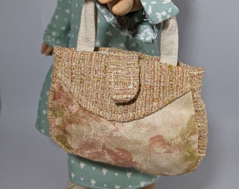 Miniature Designer Purse for Dolls including American Girl, 18 inch doll, 14.5 inch doll and Wellie Wishers