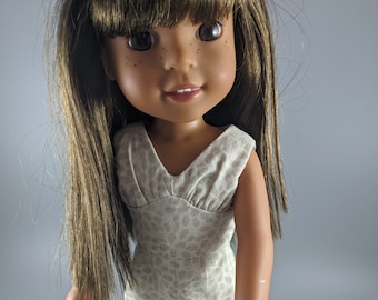 1970's Style Romper/Jumpsuit Fits WellieWishers Dolls and 14.5 Inch Dolls