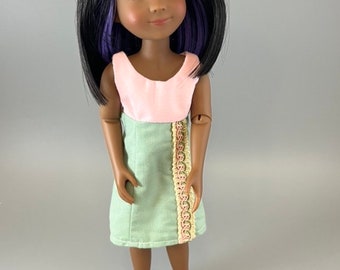 Sleeveless A-line Style Dress Fits Ruby Red Fashion Friends Siblie Dolls