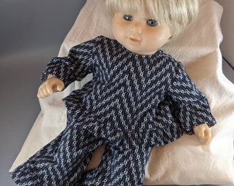 Playsuit Outfit: top and pants fits Bitty Baby Girl, Bitty Baby and other 15 inch dolls