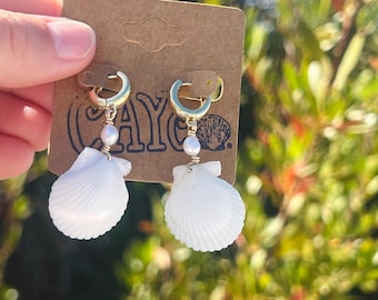Calico Shell Earrings