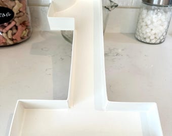 16” Fillable Letter Box Charcuterie Letter Box Fillable Number Tray Fillable Letter Tray Custom Letter Birthday Letter Prop Hollow Letter