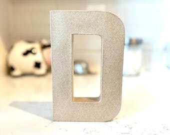 4 Inch Paper Mache Letters Numbers A to Z Paper Mache Numbers DIY Letters Cardboard Letter Birthday Party Sorority Bridal Shower Wedding
