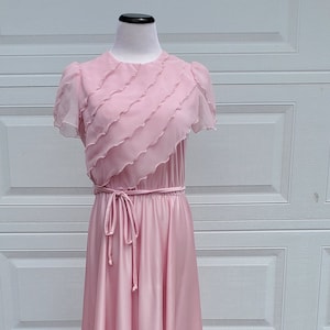 1970&#39;s Pink Mauve Gown