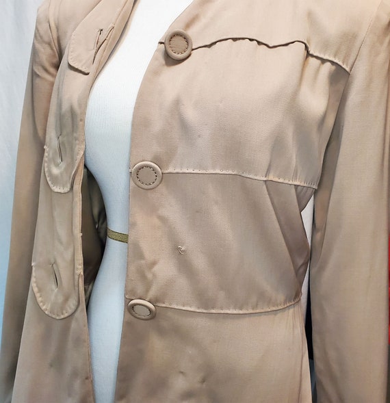 Gabardine 1940's Women's Jacket Blazer - image 9