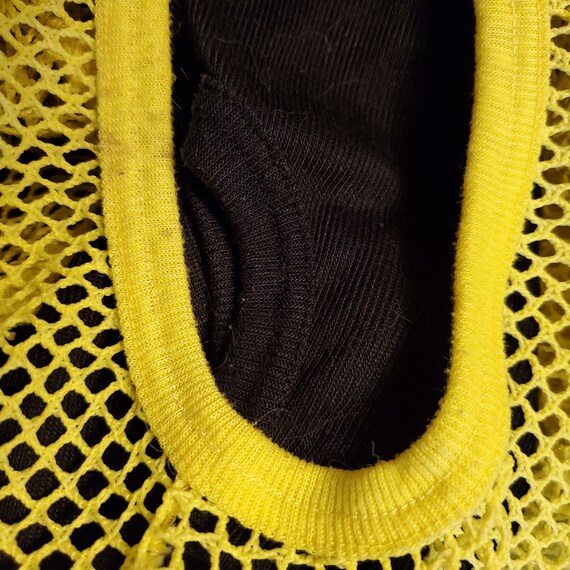 80's Neon Yellow and Black Unisex Tank Top Gem