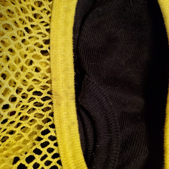 80's Neon Yellow and Black Unisex Tank Top Gem