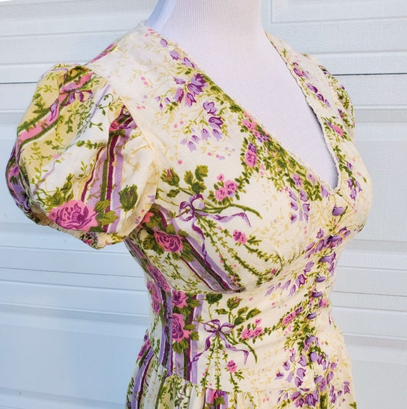 60's 70's Floral Boho Cracker Jax Dress - image 1