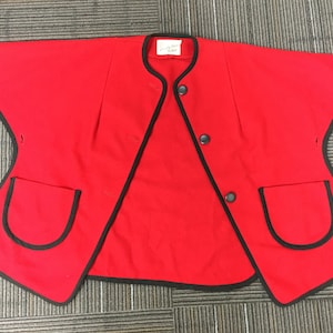 Mod 60&#39;s Wool Specialty House Fashion Cape