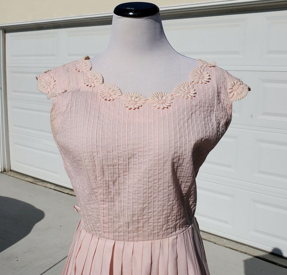 Pink 1950's Cay Artley Day Dress - image 3