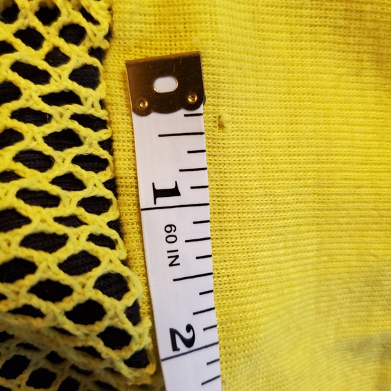 80's Neon Yellow and Black Unisex Tank Top Gem