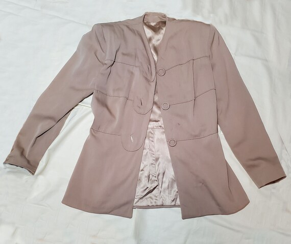 Gabardine 1940's Women's Jacket Blazer - image 5